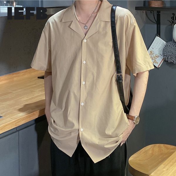 iefb summer oversized men's half sleeve korean trend handsome notched collar blue shirt loose causal clothing9y7483 210524, White;black
iefb summer oversized men's half sleeve korean trend handsome notched collar blue shirt loose causal clothing9y7483 210524, White;black