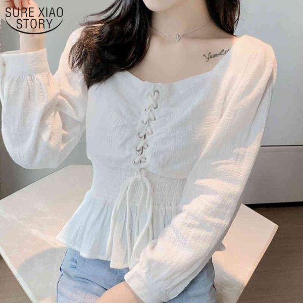autumn korean all-match square collar slim shirts short-height short sleeve bubble chiffon blouse women's 10584 210508, White
autumn korean all-match square collar slim shirts short-height short sleeve bubble chiffon blouse women's 10584 210508, White