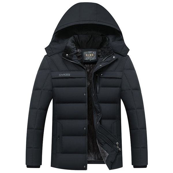 fashion fleece hooded winter coat men thick warm mens winter jacket windproof gift for father husband parka 211008, Black
fashion fleece hooded winter coat men thick warm mens winter jacket windproof gift for father husband parka 211008, Black