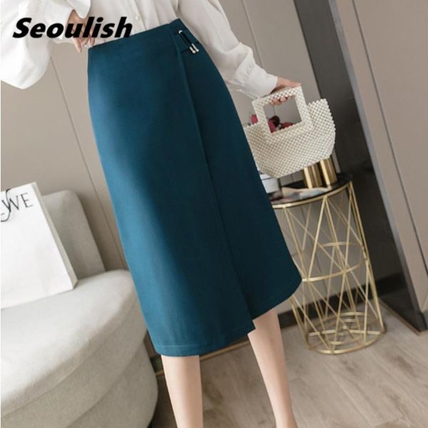 skirts seoulish women's 2021 spring summer midi front cross korean style high waist button lady a-line female, Black
skirts seoulish women's 2021 spring summer midi front cross korean style high waist button lady a-line female, Black