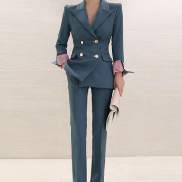 pant suits women waist slimming blazer high trouser suit two pieces balzer set female outfits 2021 fashion women's piece pants, White
pant suits women waist slimming blazer high trouser suit two pieces balzer set female outfits 2021 fashion women's piece pants, White