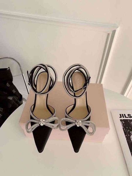 pointy bow high heeled shoes maiden feeling versatile diamond satin ankle strap wrap sandals female, Black
pointy bow high heeled shoes maiden feeling versatile diamond satin ankle strap wrap sandals female, Black