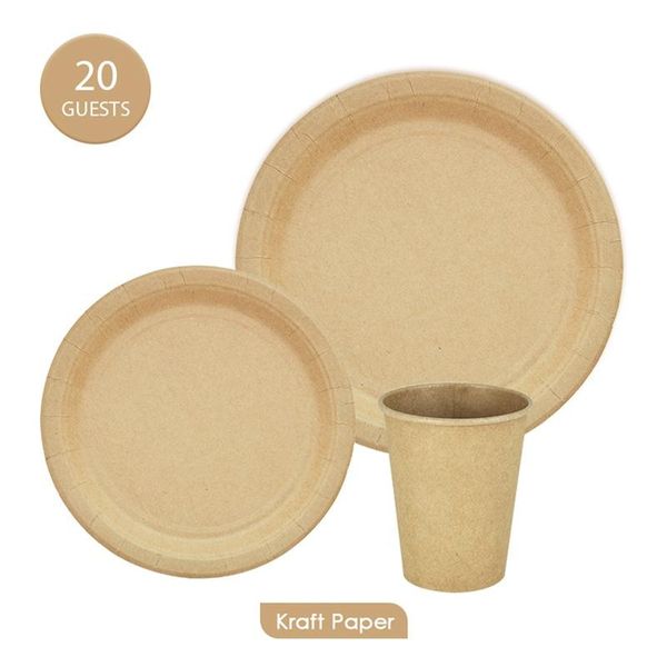 party favor 60 pcs kraft paper tableware sets eco-friendly disposable plates cups birthday decration supplies for 20 guests
party favor 60 pcs kraft paper tableware sets eco-friendly disposable plates cups birthday decration supplies for 20 guests