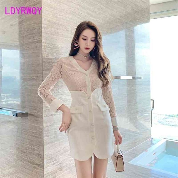 ldyrwqy autumn fashion celebrity v-neck lace stitching slim dress office lady sheath solid 210416, Black;gray
ldyrwqy autumn fashion celebrity v-neck lace stitching slim dress office lady sheath solid 210416, Black;gray