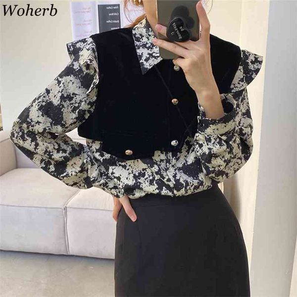 spring women fashion two piece sets turn down collar long sleeve loose shirt print blouse vintage vest 2 set 210519, White
spring women fashion two piece sets turn down collar long sleeve loose shirt print blouse vintage vest 2 set 210519, White