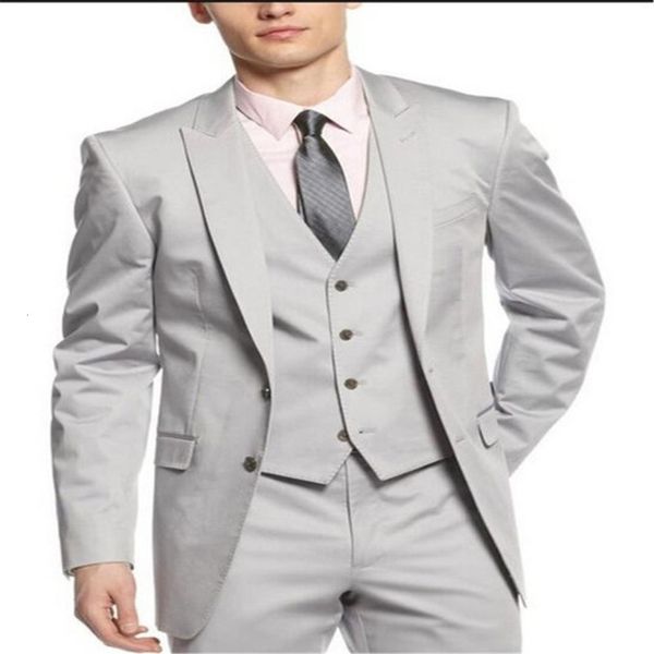 men's suits & blazers classic male smolking suit groom fine fitting and culine evening for light gray man, White;black
men's suits & blazers classic male smolking suit groom fine fitting and culine evening for light gray man, White;black
