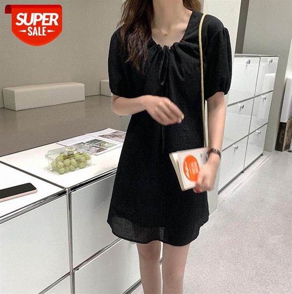 huang zheng simple v-neck solid color dress female korean chic sweet little skirt xlq21005 #dc16, Black;gray
huang zheng simple v-neck solid color dress female korean chic sweet little skirt xlq21005 #dc16, Black;gray