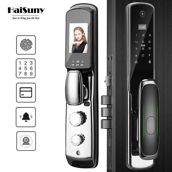 smart lock 2021 haisuny biometric fingerprint password. ic card, key to unlock wifi app electronic door digital
smart lock 2021 haisuny biometric fingerprint password. ic card, key to unlock wifi app electronic door digital