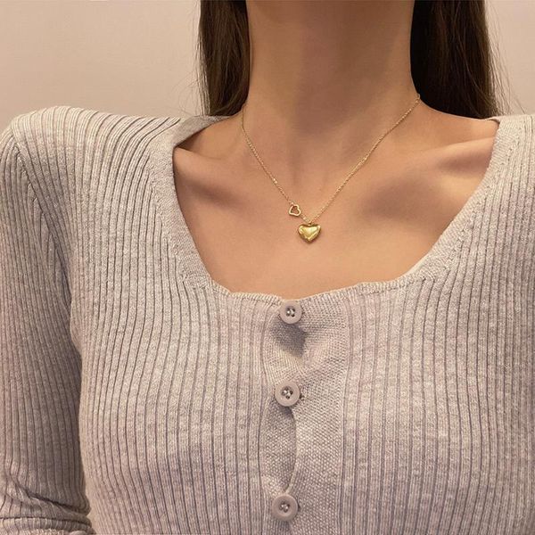 ins tide net red love pendant clavicle chain female personality temperament titanium steel necklace necklaces, Silver
ins tide net red love pendant clavicle chain female personality temperament titanium steel necklace necklaces, Silver