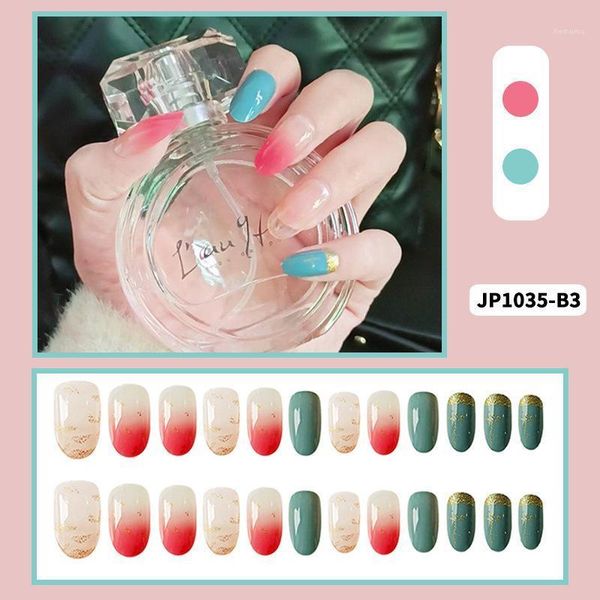 24pcs nails false plastics impress press on fake with design oval display short artificial nail tips faux ongle1, Red;gold
24pcs nails false plastics impress press on fake with design oval display short artificial nail tips faux ongle1, Red;gold