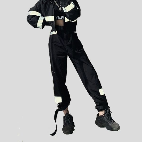 spring reflective cargo pant casual harajuku bf sweatpants loose solid black trousers pocket 210531, Black;white
spring reflective cargo pant casual harajuku bf sweatpants loose solid black trousers pocket 210531, Black;white