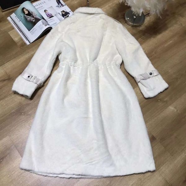 skirt faux winter fashion style women turn-down collar drawstring waist warm long fur outwear coats, White
skirt faux winter fashion style women turn-down collar drawstring waist warm long fur outwear coats, White