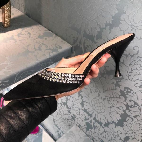 kmeioo black shoes woman pointed toe high heels jeweled mule sandals slip-on mules women summer slides
kmeioo black shoes woman pointed toe high heels jeweled mule sandals slip-on mules women summer slides
