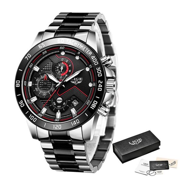 wristwatches lige fashion mens watches wrist watch quartz clock black men waterproof chronograph relogio masculino, Slivery;brown
wristwatches lige fashion mens watches wrist watch quartz clock black men waterproof chronograph relogio masculino, Slivery;brown