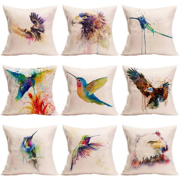 modern style painted bird cushion cover cotton linen hummingbird eagle home decorative pillows sofa cojines pillowcases cushion/decorative p
modern style painted bird cushion cover cotton linen hummingbird eagle home decorative pillows sofa cojines pillowcases cushion/decorative p