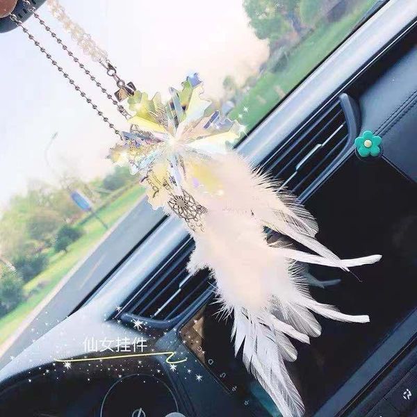 angel wings crystal car pendant goddess style decoration perfume woman interior decorations
angel wings crystal car pendant goddess style decoration perfume woman interior decorations