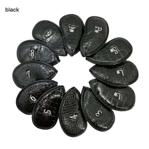 golf training aids 12 pcs pu leather club cap exquisite protector iron head cover set litchi texture accessories
golf training aids 12 pcs pu leather club cap exquisite protector iron head cover set litchi texture accessories