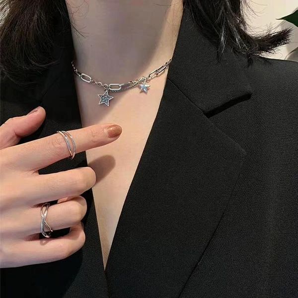 sterling silver mutil-layer star necklace handmade vintage fashion thick chains hip hop jewelry for women
sterling silver mutil-layer star necklace handmade vintage fashion thick chains hip hop jewelry for women