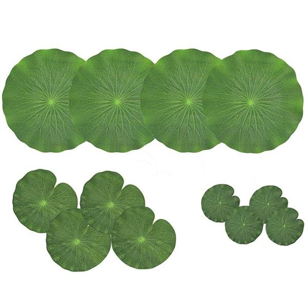 decorative flowers & wreaths 12pcs artificial simulation lotus leaves floating foam water lily pads ornaments fish pond pool aquarium garden
decorative flowers & wreaths 12pcs artificial simulation lotus leaves floating foam water lily pads ornaments fish pond pool aquarium garden