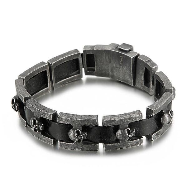charm bracelets men's skull bracelet fashion retro distressed skeleton belt buckle braided, Golden;silver
charm bracelets men's skull bracelet fashion retro distressed skeleton belt buckle braided, Golden;silver