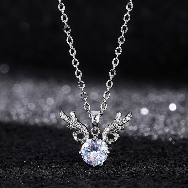 pendant necklaces luxury antler design wedding necklace for women elegant shiny white zircon collar anniversarygift jewelry, Silver
pendant necklaces luxury antler design wedding necklace for women elegant shiny white zircon collar anniversarygift jewelry, Silver