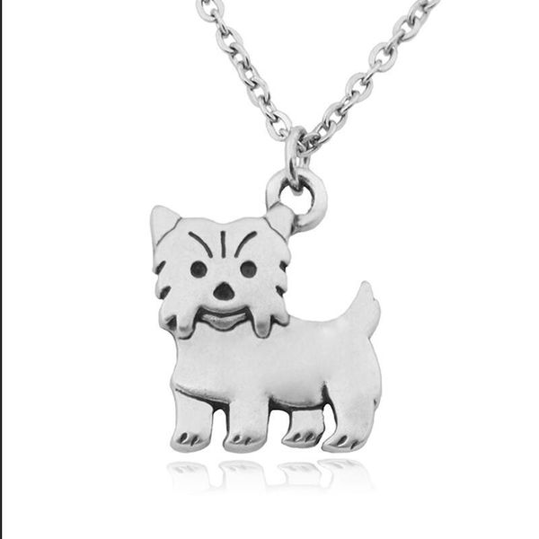 retro silver color yorkshire terrier pendant necklace stainless steel chain dog necklaces for women jewelry choker bijoux femme
retro silver color yorkshire terrier pendant necklace stainless steel chain dog necklaces for women jewelry choker bijoux femme