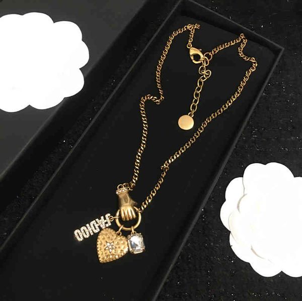 necklace d family 21 exaggerated personalized palm brass old double-layer chain love bracelet, Silver
necklace d family 21 exaggerated personalized palm brass old double-layer chain love bracelet, Silver
