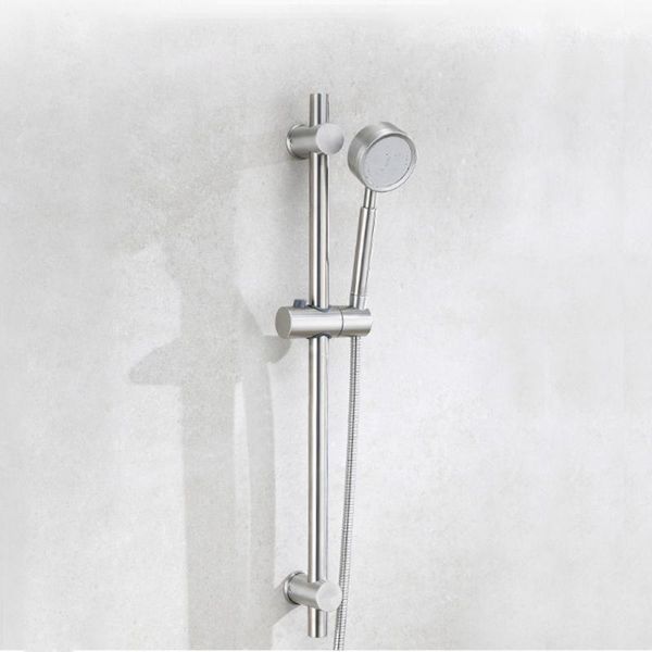 stainless steel shower rod combo single function hand head 1.5m hose kit bathroom set sets