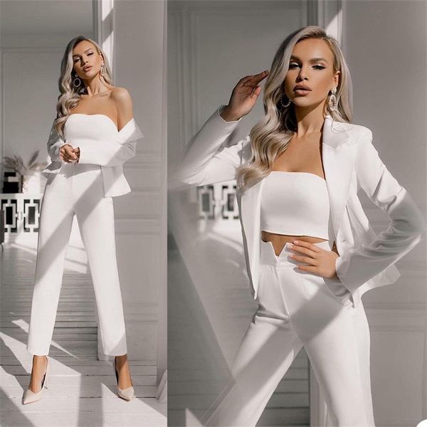 women's two piece pants elegant office women suits fashion custom made slim fit blazer party wedding casual daily jacket 3 pieces set c, White
women's two piece pants elegant office women suits fashion custom made slim fit blazer party wedding casual daily jacket 3 pieces set c, White