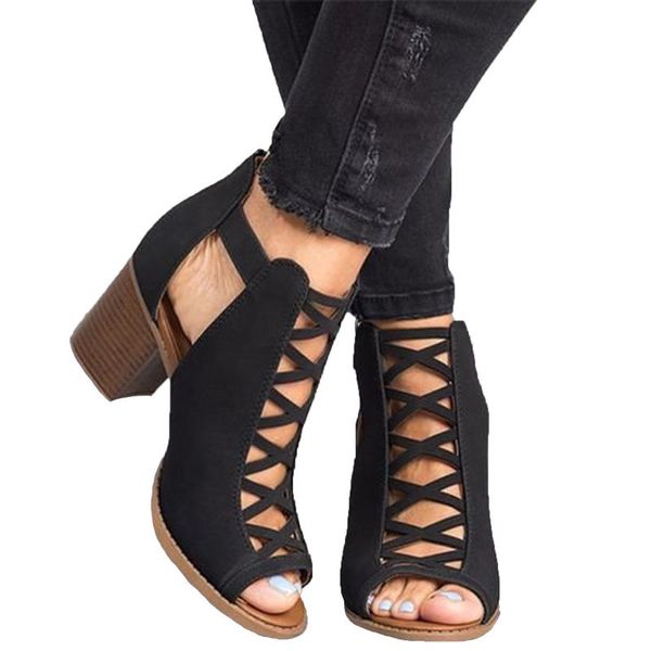 sandals summer women peep toe high heels shoes platform 2021 vintage square heel zipper sandalias mujer, Black
sandals summer women peep toe high heels shoes platform 2021 vintage square heel zipper sandalias mujer, Black