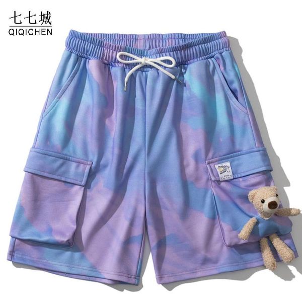 bear toy summer shorts men tie dye hip hop elastic waist sports cotton short pant male causal multi-pocket loose men's, White;black
bear toy summer shorts men tie dye hip hop elastic waist sports cotton short pant male causal multi-pocket loose men's, White;black