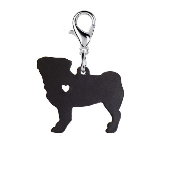 pug black dog key chain with 11mm plating lobster clasp drawing effect fashion jewelry keychains accessories for women, Silver
pug black dog key chain with 11mm plating lobster clasp drawing effect fashion jewelry keychains accessories for women, Silver