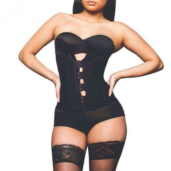 luxury women's shapers 8009 steel rib body shaping cloth button + zipper rubber corset, Black;white
luxury women's shapers 8009 steel rib body shaping cloth button + zipper rubber corset, Black;white