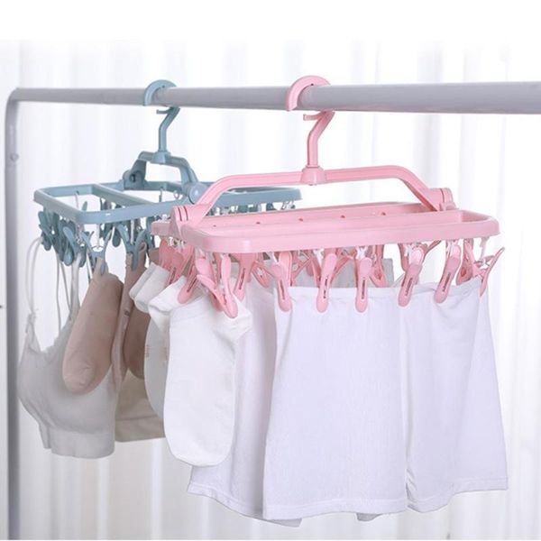 hangers & racks multi clip hanger plastic foldable household windproof towel socks underwear multi-port support for clothes
hangers & racks multi clip hanger plastic foldable household windproof towel socks underwear multi-port support for clothes