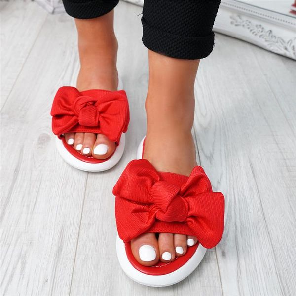 sandals women slip on slide peep toe ladies bow flats casual comfort shoes female plus size slippers, Black
sandals women slip on slide peep toe ladies bow flats casual comfort shoes female plus size slippers, Black