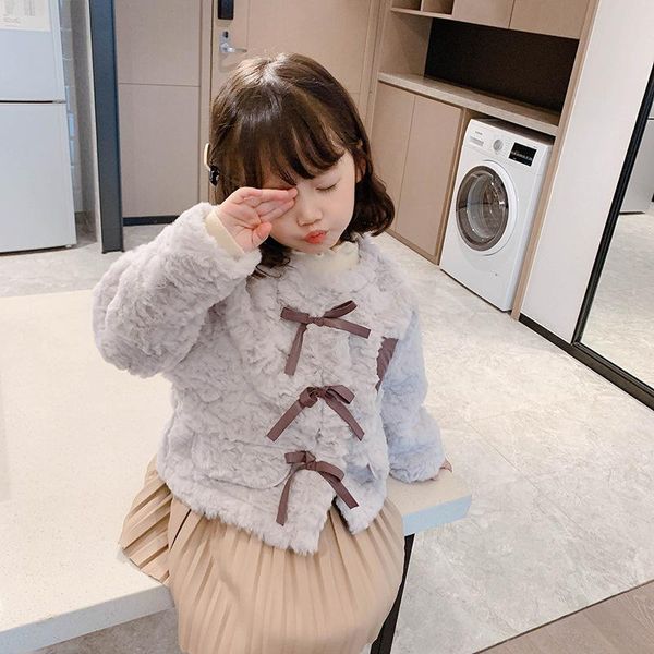 jackets girls coat jacket thicken plus velvet 2021 bow fur winter autumn cotton outerwear children's cl, Blue;gray
jackets girls coat jacket thicken plus velvet 2021 bow fur winter autumn cotton outerwear children's cl, Blue;gray