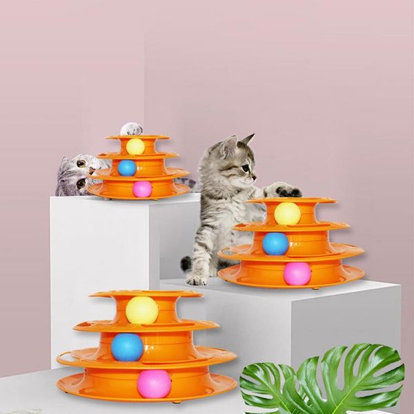 cat toys three-tiered pet toy tower track disc intellectual play triple paid ball training plate
cat toys three-tiered pet toy tower track disc intellectual play triple paid ball training plate