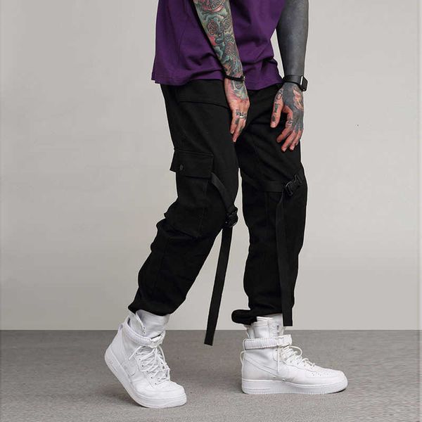 men's pants pant neverfunction slim cotton multi-pocket ribbon casual fashion solid joggers straight men sport bucr, Black
men's pants pant neverfunction slim cotton multi-pocket ribbon casual fashion solid joggers straight men sport bucr, Black