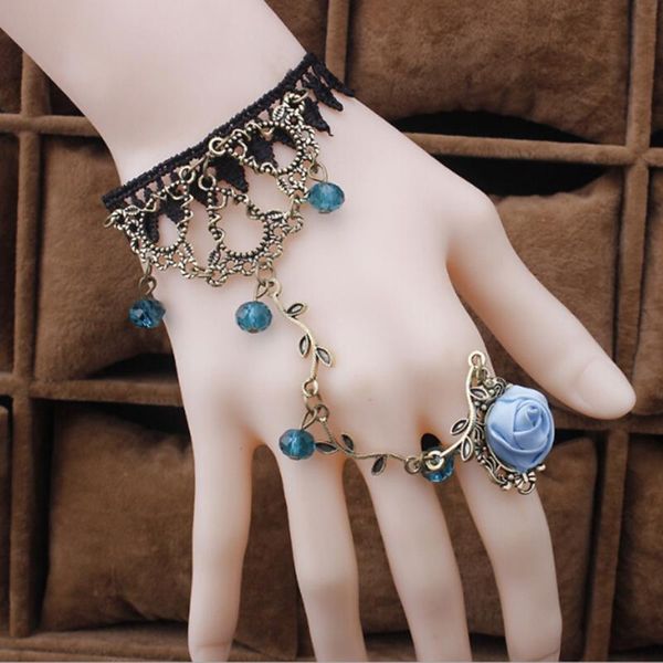 charm bracelets lolita lace cpop vampire handmade gothic bracelet 2021 retro flower tengling crystal jewelry accessories, Golden;silver
charm bracelets lolita lace cpop vampire handmade gothic bracelet 2021 retro flower tengling crystal jewelry accessories, Golden;silver