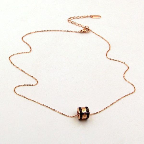 pendant necklaces 2021 white black red crystal o-chain stainless steel cylinder necklace rose gold accesorios mujer, Silver
pendant necklaces 2021 white black red crystal o-chain stainless steel cylinder necklace rose gold accesorios mujer, Silver