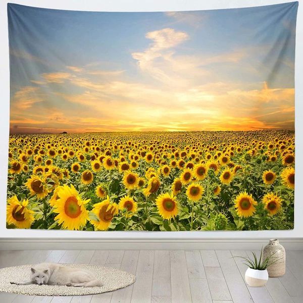 tapestries 2021 sunflower tapestry sunset field floral plant yellow flower wall hanging for room decor
tapestries 2021 sunflower tapestry sunset field floral plant yellow flower wall hanging for room decor