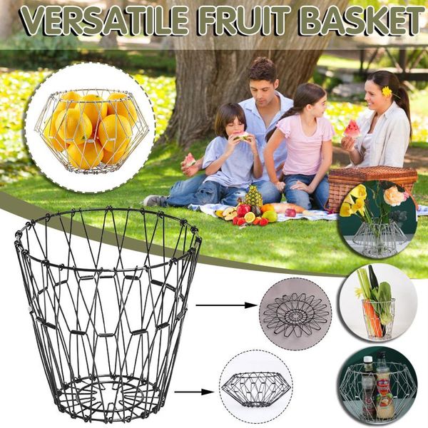 storage baskets kitchen basket fruit stainless steel creative foldable tray plate home holder organizer
storage baskets kitchen basket fruit stainless steel creative foldable tray plate home holder organizer