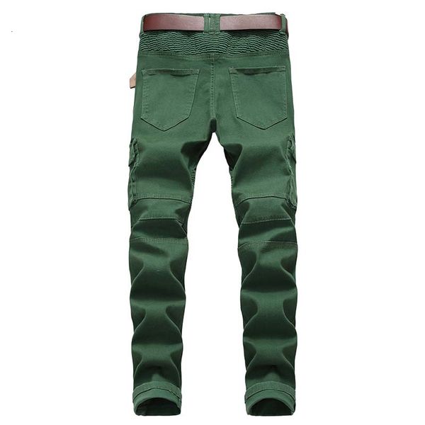 men biker jeans denim army military uniform fashional draped panelled many pockets pants washed zipper high quality, Blue
men biker jeans denim army military uniform fashional draped panelled many pockets pants washed zipper high quality, Blue
