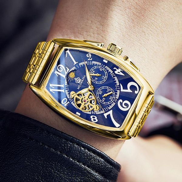wristwatches relogio 2021 mens watch gold skeleton square automatic wrist stainless steel rectangle mechanical male clock, Slivery;brown
wristwatches relogio 2021 mens watch gold skeleton square automatic wrist stainless steel rectangle mechanical male clock, Slivery;brown