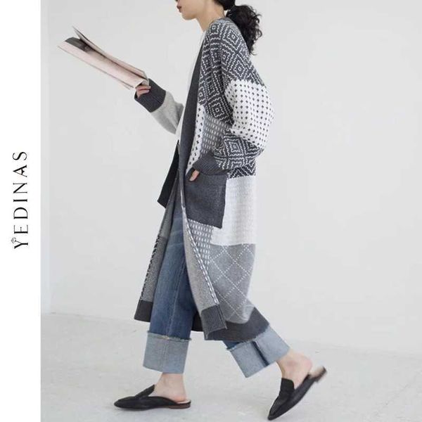 yedinas long cardigan women elegant ladies loose ribbed oversize knitted sweaters korean style fashion plus coat overcoat 210527, White
yedinas long cardigan women elegant ladies loose ribbed oversize knitted sweaters korean style fashion plus coat overcoat 210527, White