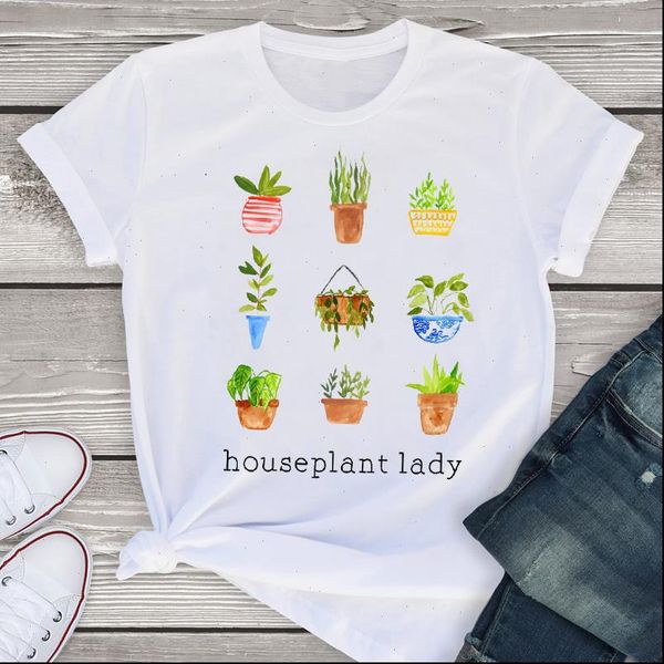 women graphic womens t shirt short sleeve summer floral cartoon plant cute lady tees clothing female, White
women graphic womens t shirt short sleeve summer floral cartoon plant cute lady tees clothing female, White