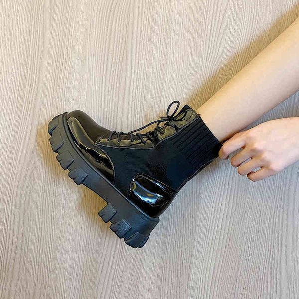 boot women's rubber flat-heeled boots will see lace up to round toe 125 qzhg, Black
boot women's rubber flat-heeled boots will see lace up to round toe 125 qzhg, Black