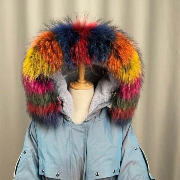 real raccoon fur collar womens 100% natural gray shawl scraves rainbow scarves, Blue;gray
real raccoon fur collar womens 100% natural gray shawl scraves rainbow scarves, Blue;gray