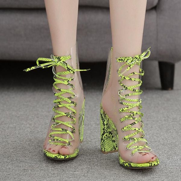 sandals summer women high heels shoes snake print transparent female lace-up breathable ladies plus size#g5, Black
sandals summer women high heels shoes snake print transparent female lace-up breathable ladies plus size#g5, Black