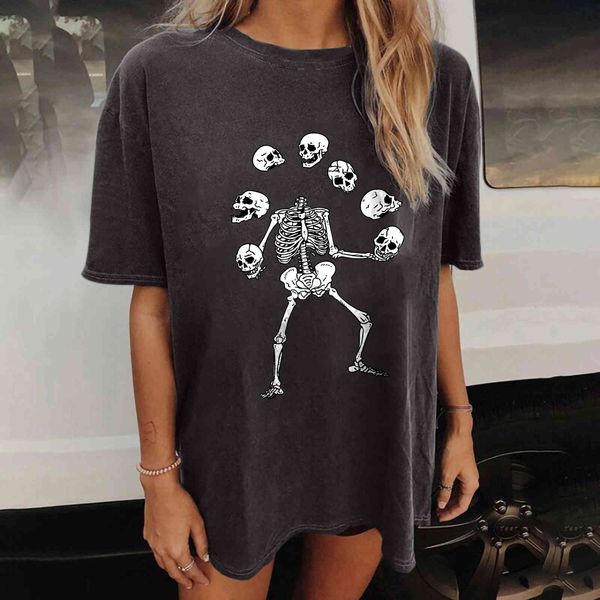 2022 harajuku drop shoulder t-shirt women tea-drinking skull skeleton funny tee half plus size hip hop summer punk clothes, White;black
2022 harajuku drop shoulder t-shirt women tea-drinking skull skeleton funny tee half plus size hip hop summer punk clothes, White;black